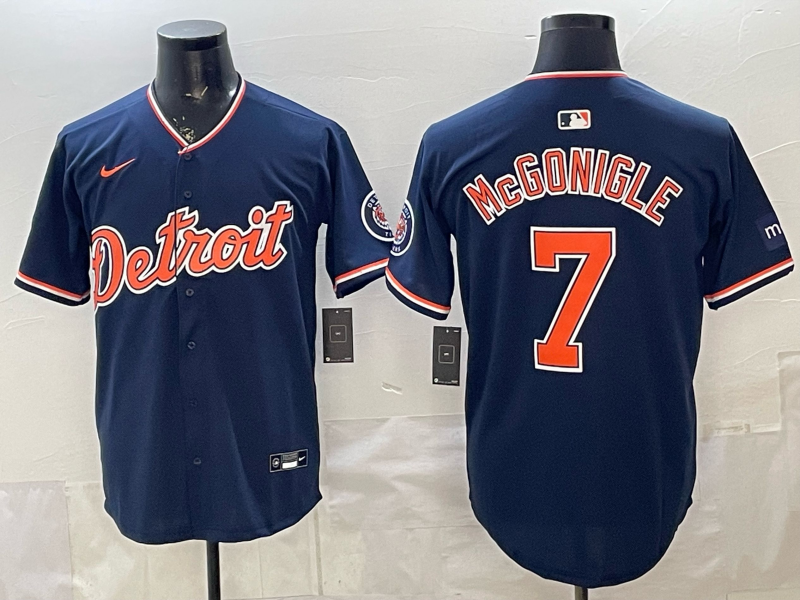 Men Detroit Tigers #7 McGonigle blue Nike 2026 MLB Jersey 0401003